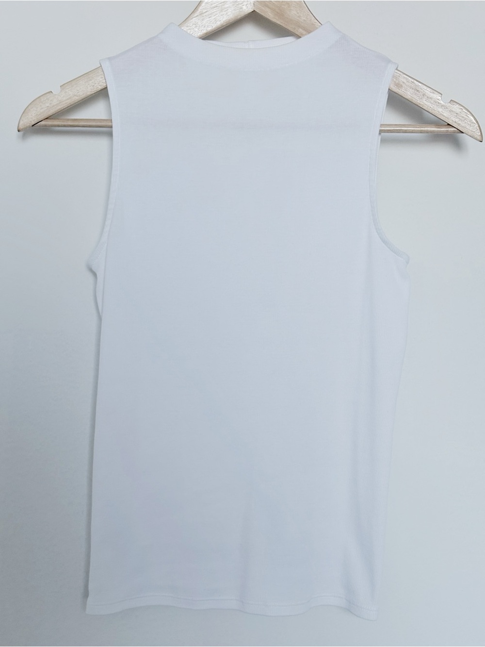 Everlane The Luxe Rib Funnel Neck Tank Top White Size XS⁠